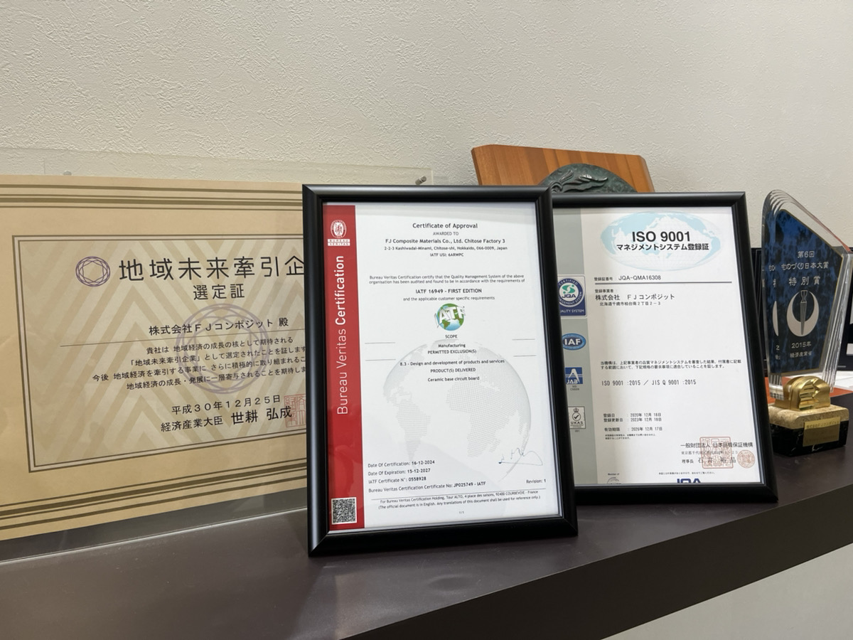 ISO 9001 and Certificate of Regional Future Driving Company